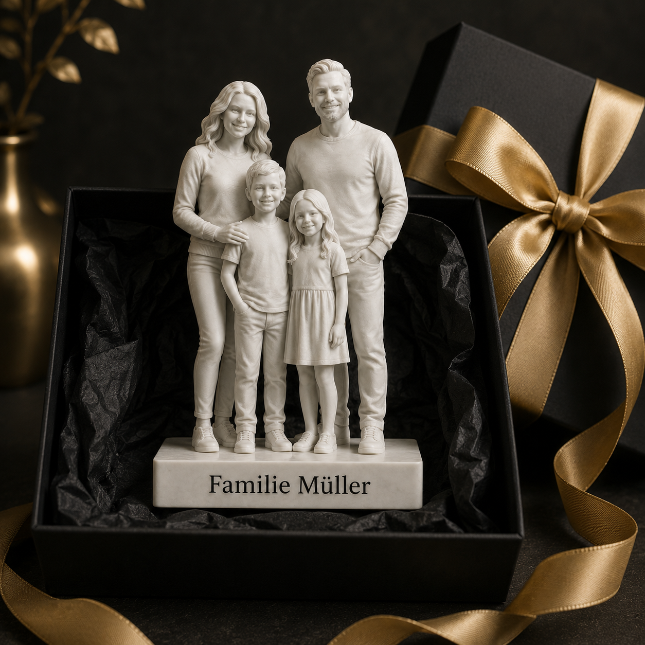 Personalisierte Paar- und Familienfigur als hochwertiges Geschenk